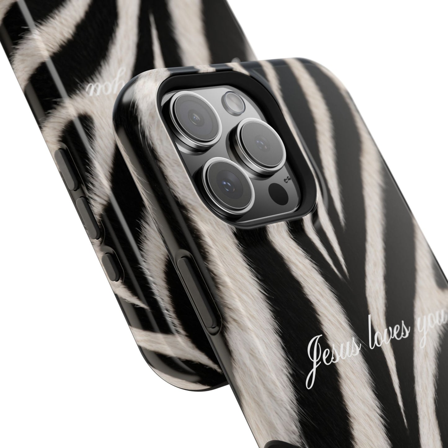Jesus loves you Zebra MagSafe Phone Case