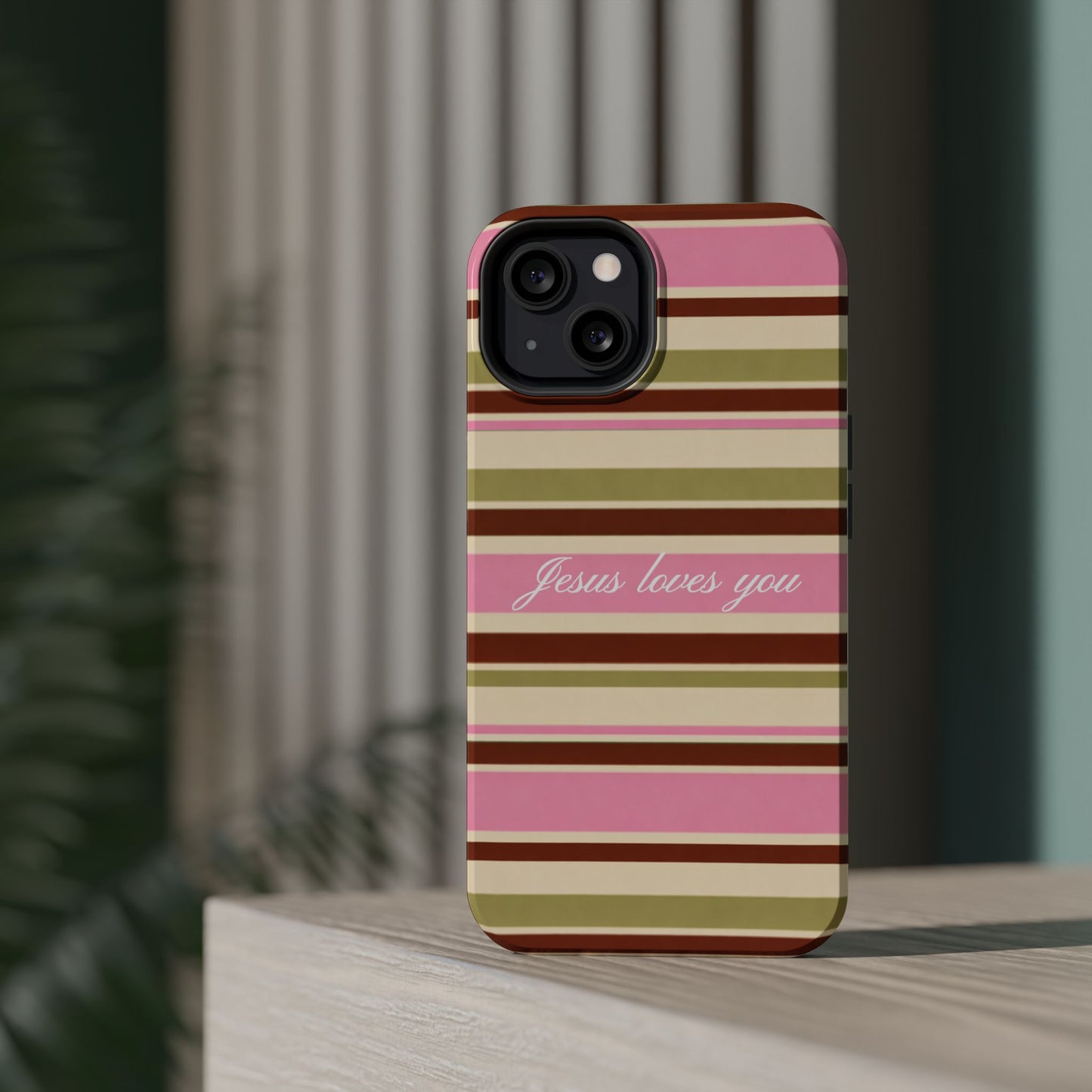 Jesus Loves You Neapolitan MagSafe Phone Case