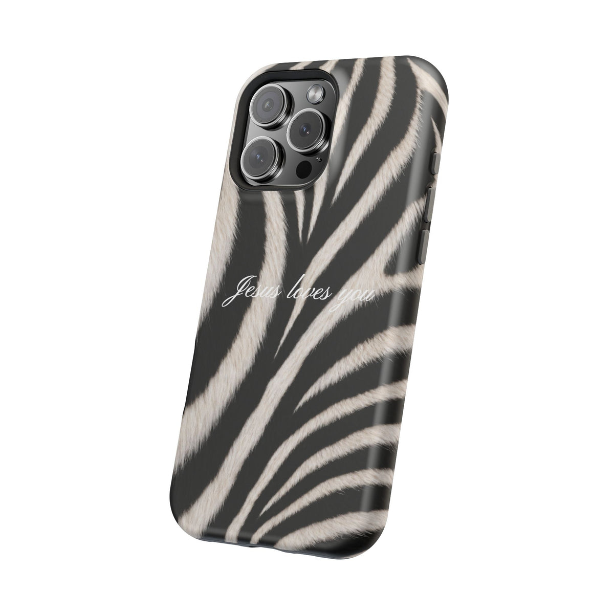 Jesus loves you Zebra MagSafe Phone Case