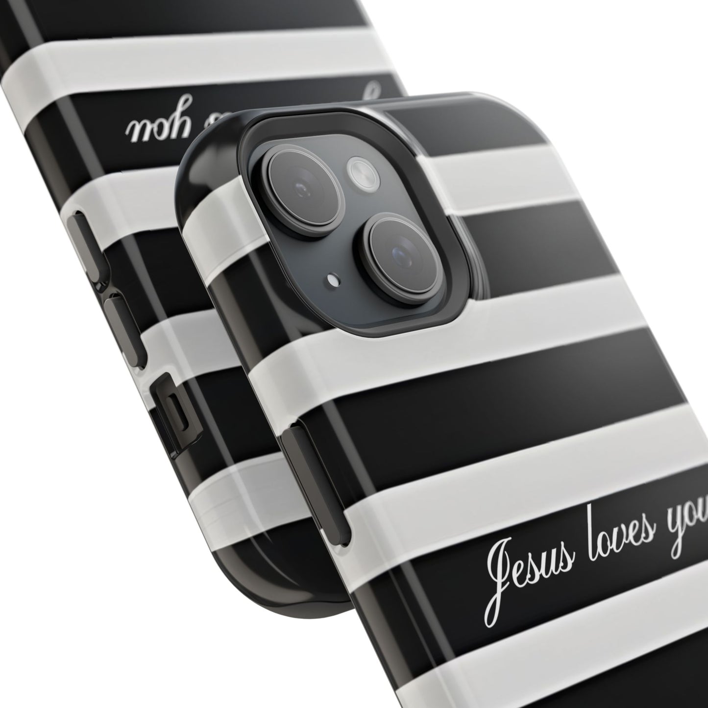 Jesus loves you Striped MagSafe Phone Case
