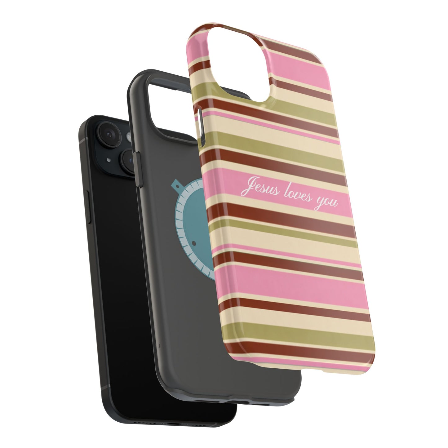 Jesus Loves You Neapolitan MagSafe Phone Case