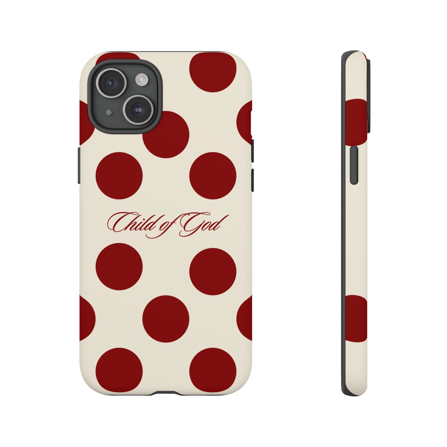 Child of God Red and Créame Phone Case