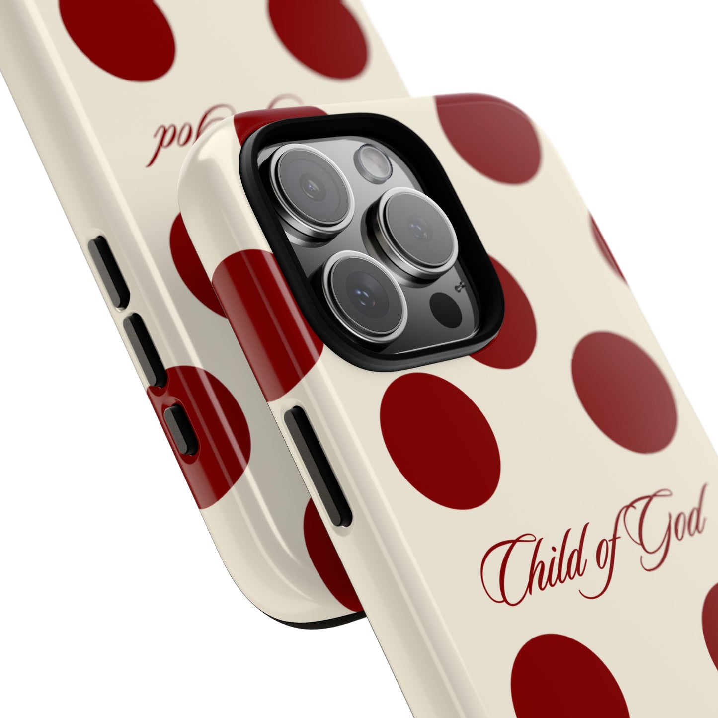 Child of God Red and Créame Phone Case