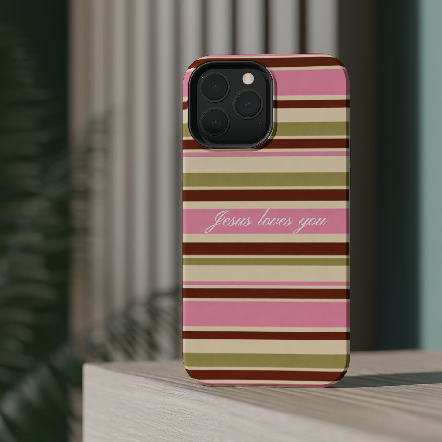 Jesus Loves You Neapolitan MagSafe Phone Case