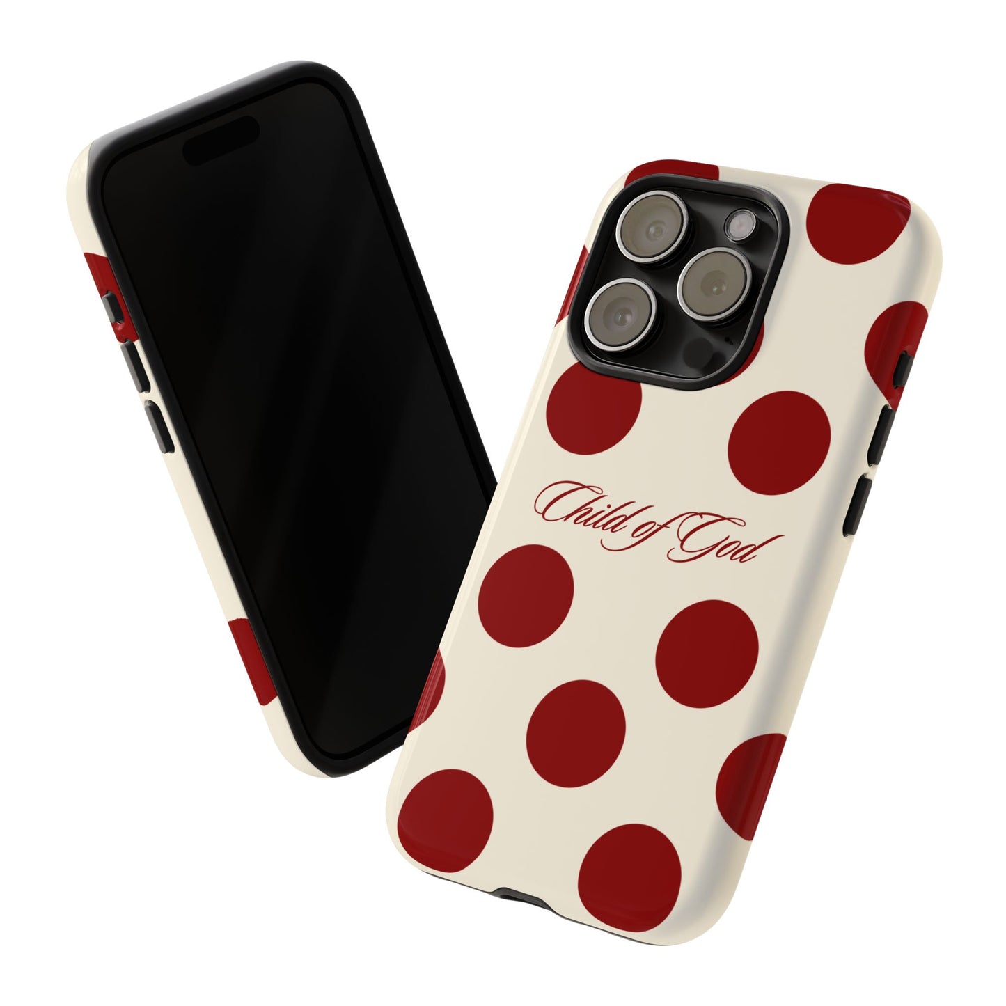 Child of God Red and Créame Phone Case