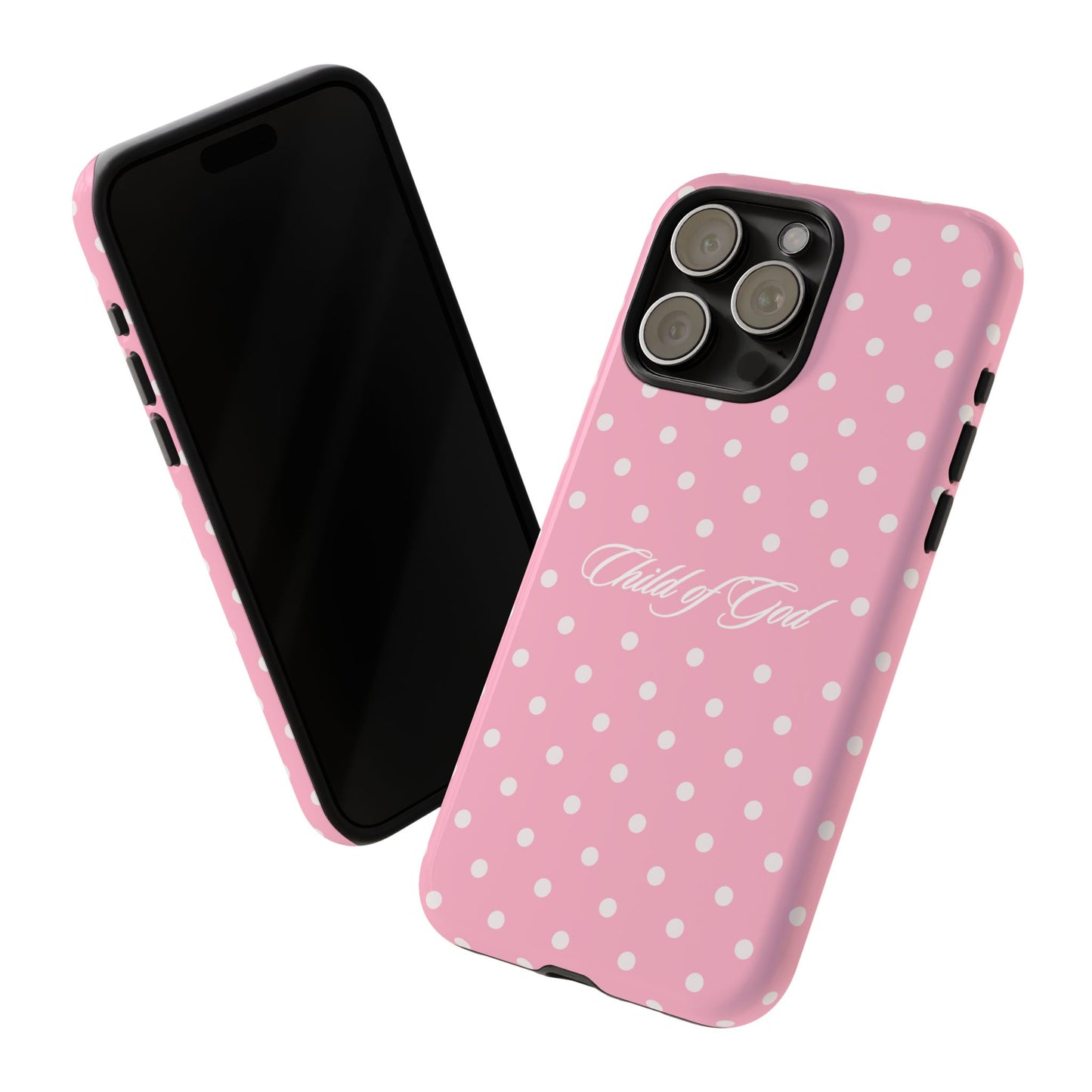 Child of God Pink Polka Dot Phone Case