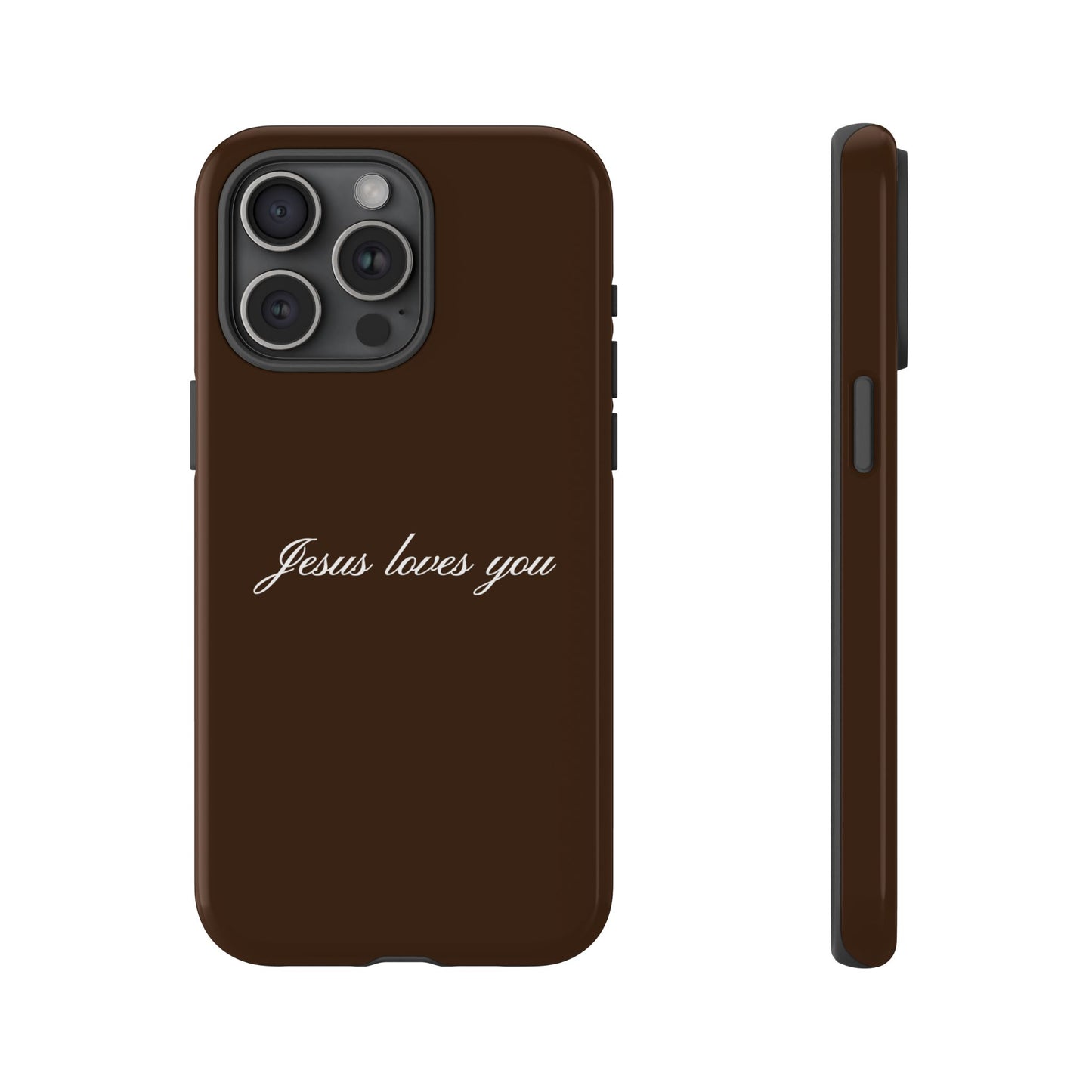 Jesus loves you Espresso Phone Case