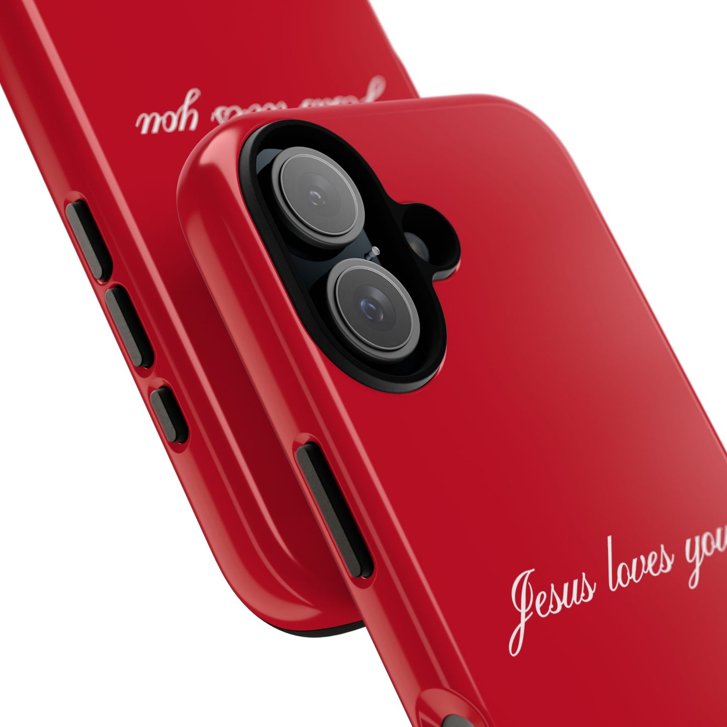 Jesus loves you Red Phone Case