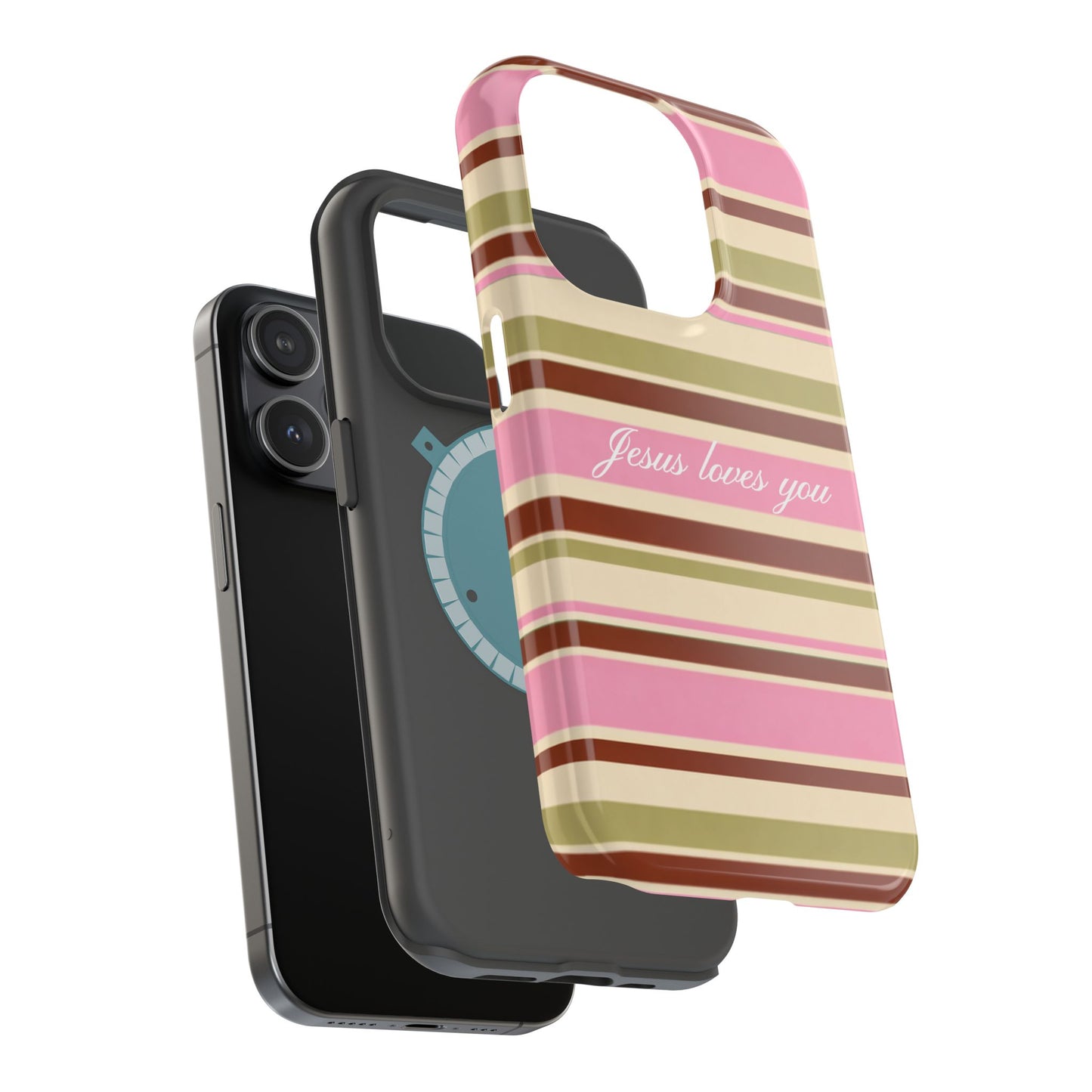 Jesus Loves You Neapolitan MagSafe Phone Case