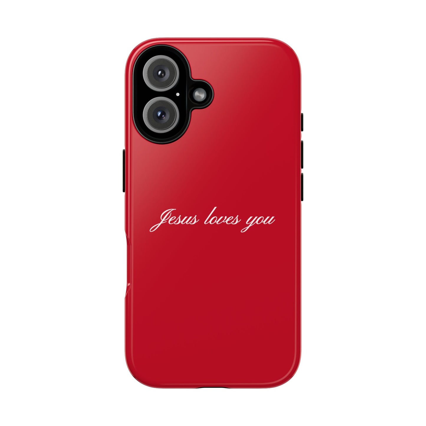Jesus loves you Red Phone Case