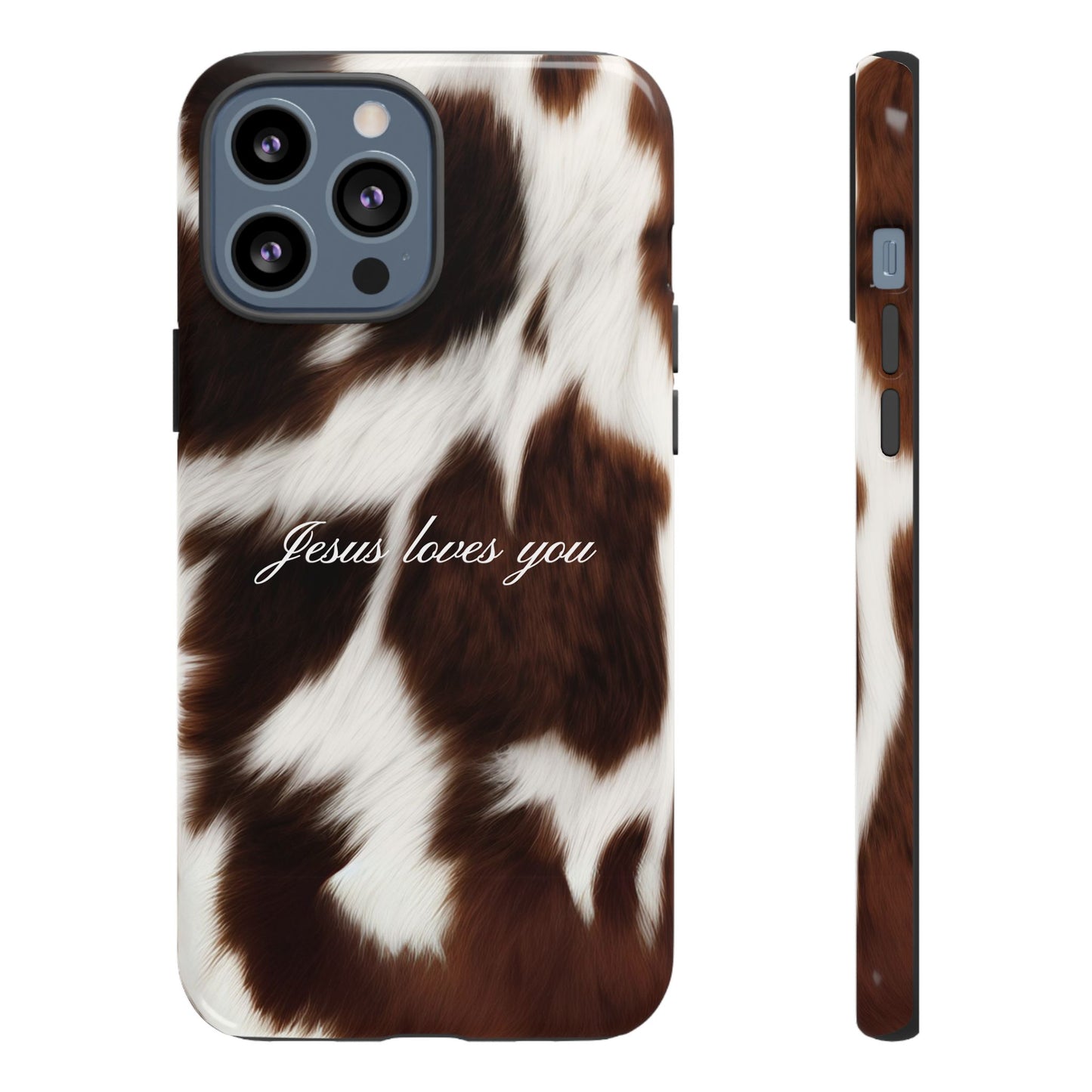 Jesus loves you Cow Phone Case
