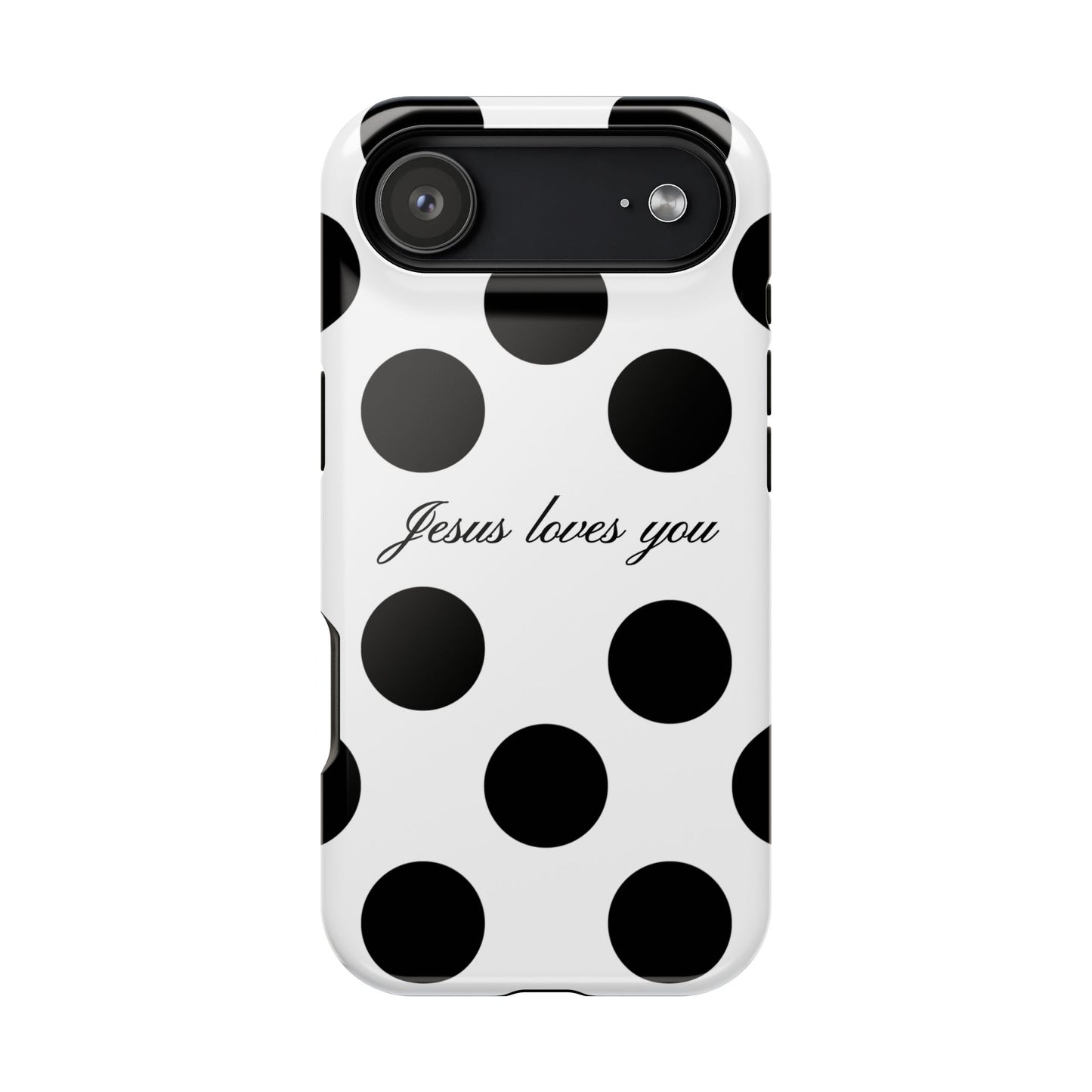 Jesus Loves You Macro Polka Dot Phone Case MagSafe