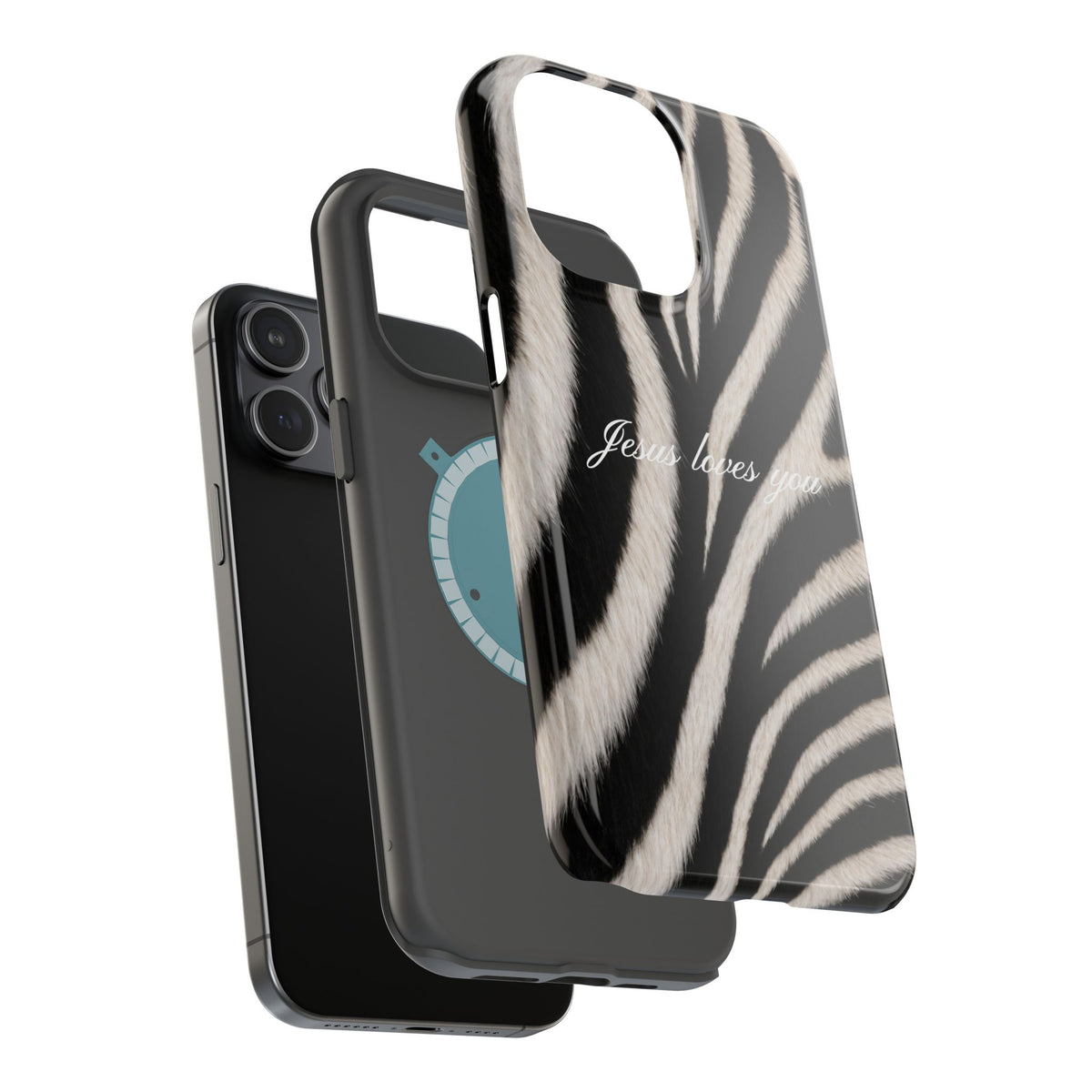 Jesus loves you Zebra MagSafe Phone Case