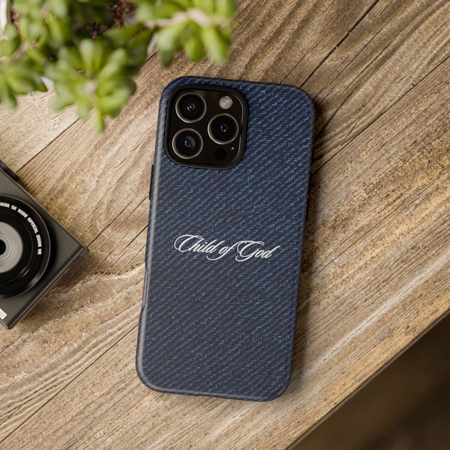 Child of God Denim Phone Case