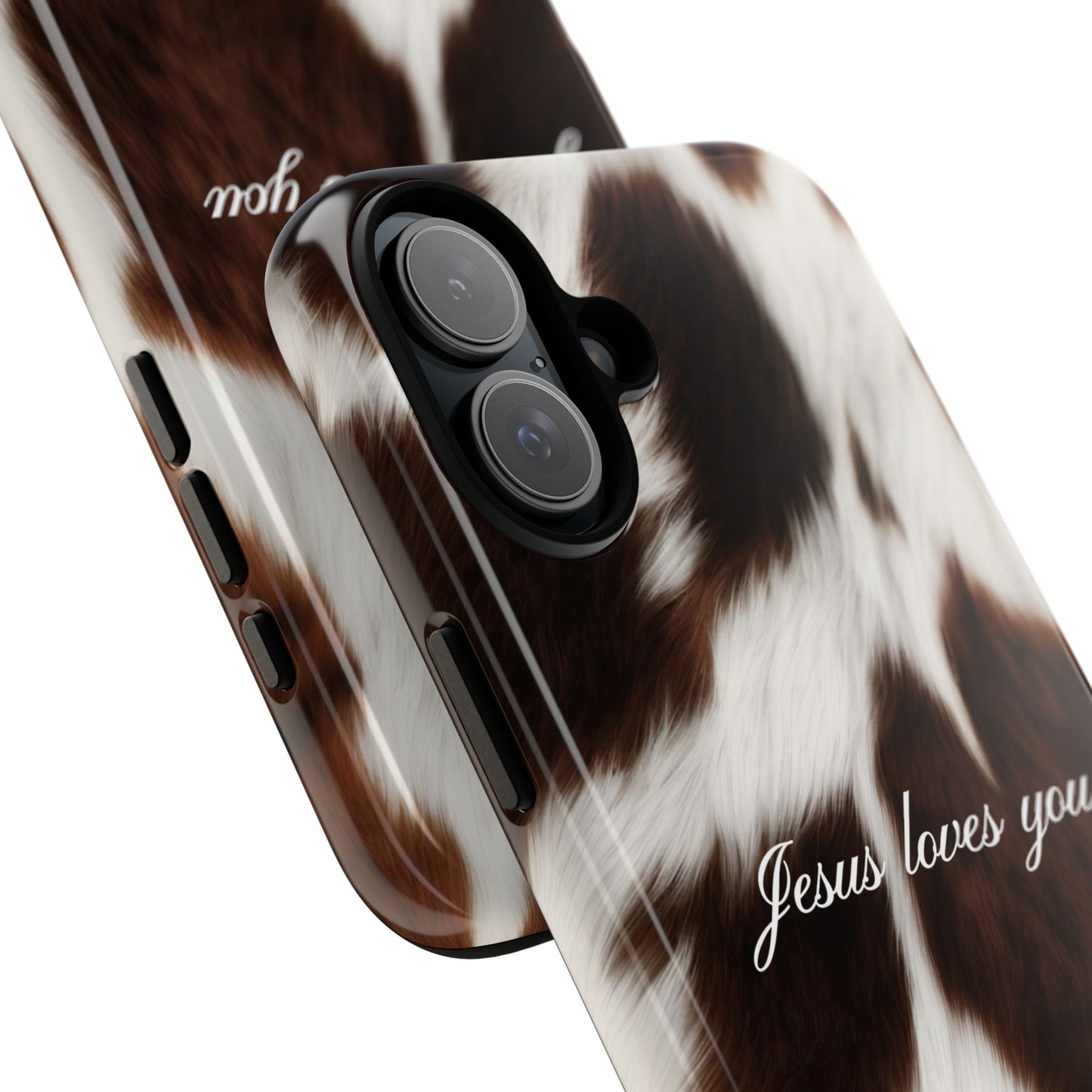 Jesus loves you Cow Phone Case
