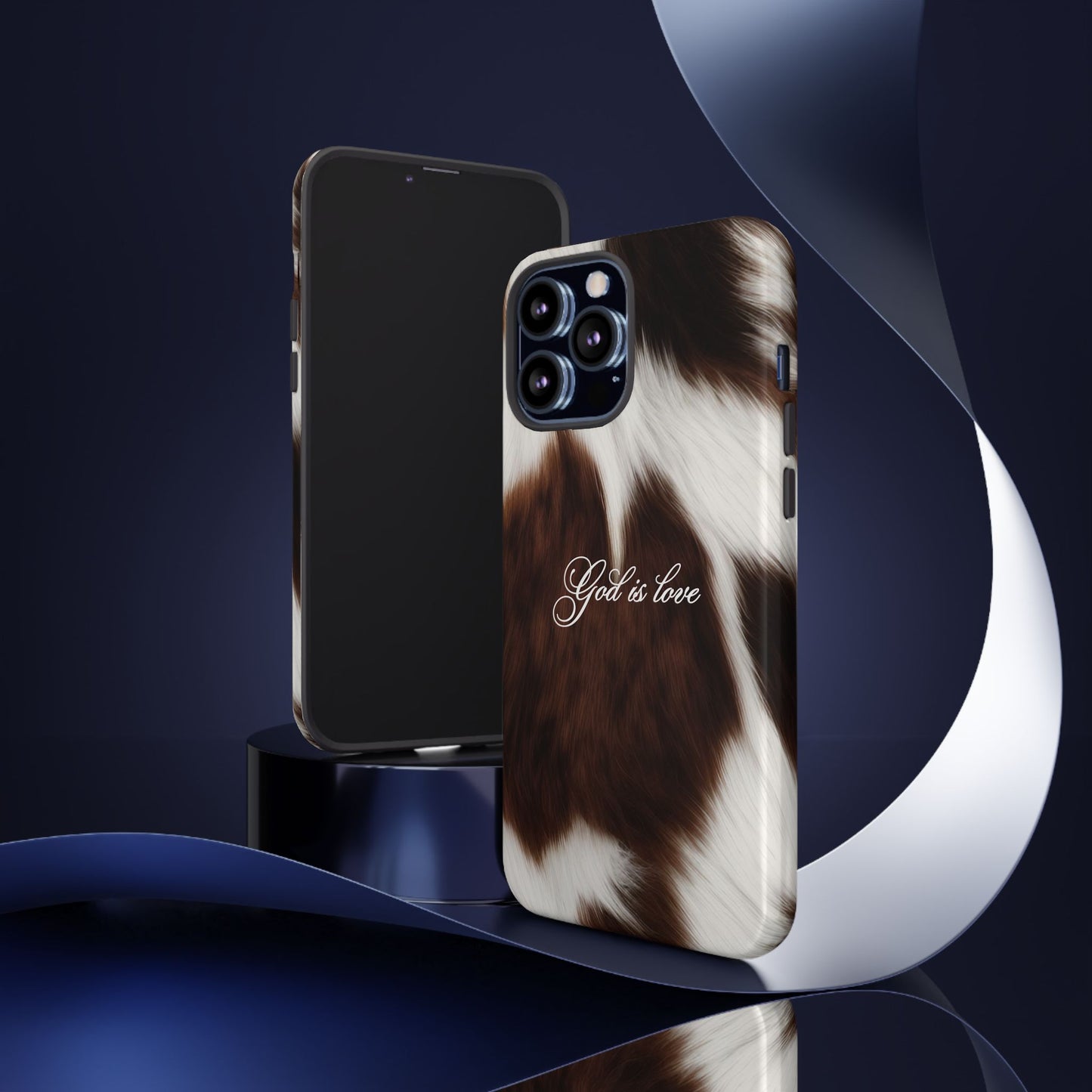 God is love Cow phone case