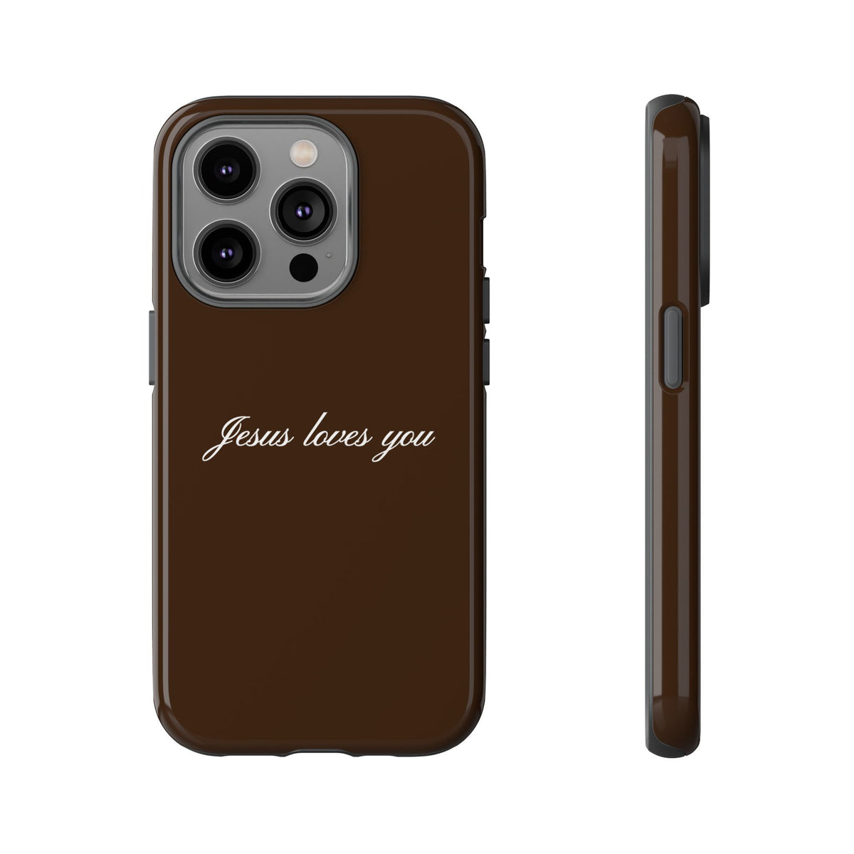 Jesus loves you Espresso Phone Case