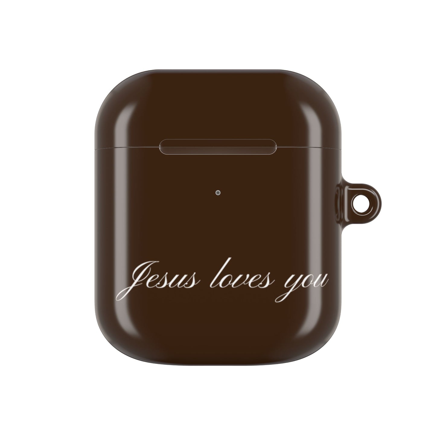 Jesus loves you Espresso AirPods Case
