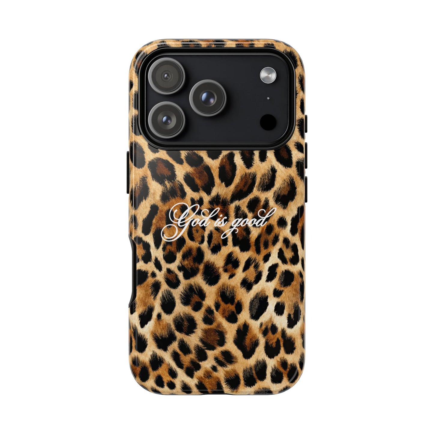 God is good Leopard Phone Case