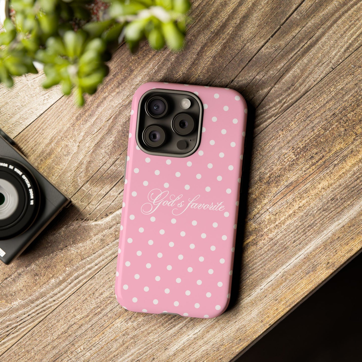 God’s favorite Pink Polka Dot Phone Case