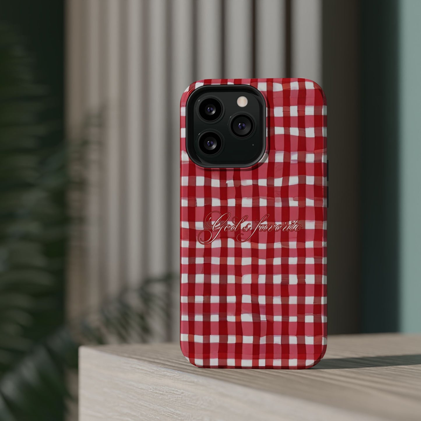God’s favorite Gingham MagSafe Phone Case
