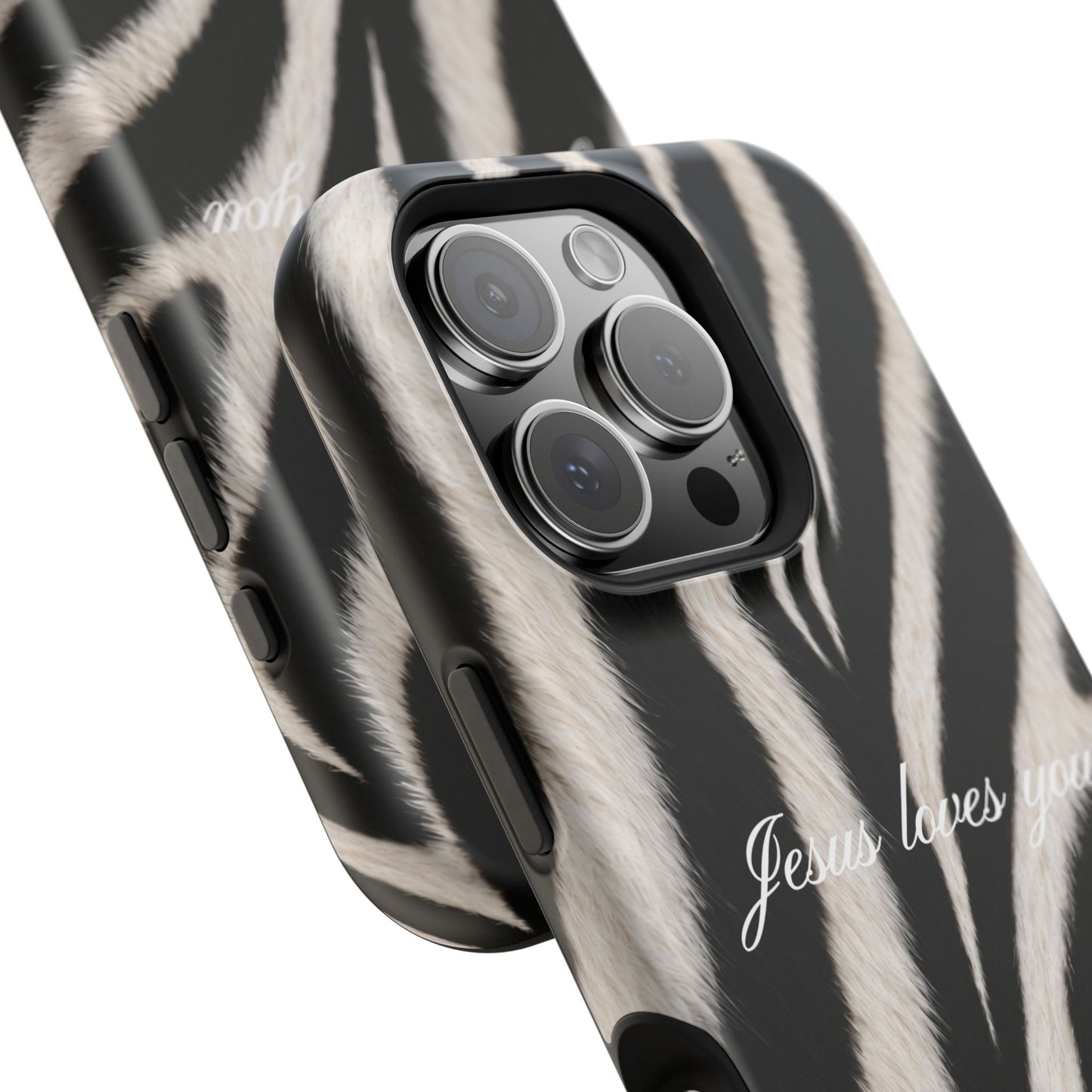 Jesus loves you Zebra MagSafe Phone Case
