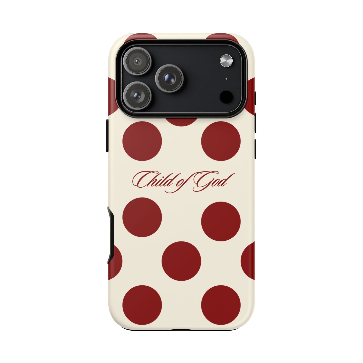 Child of God Red and Créame Phone Case