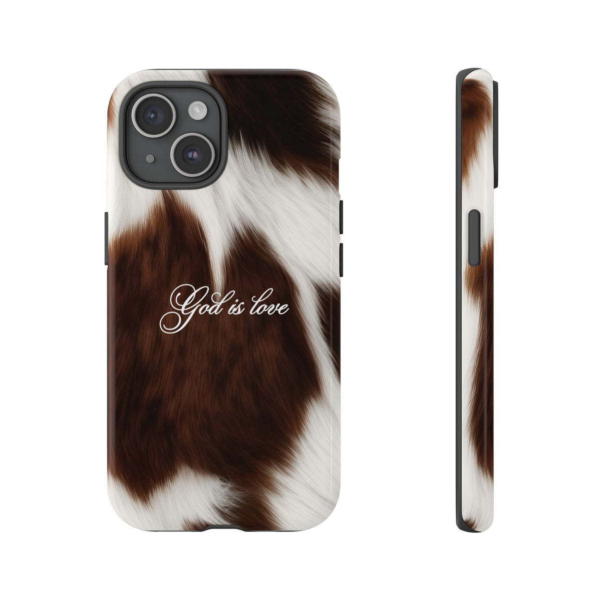 God is love Cow phone case