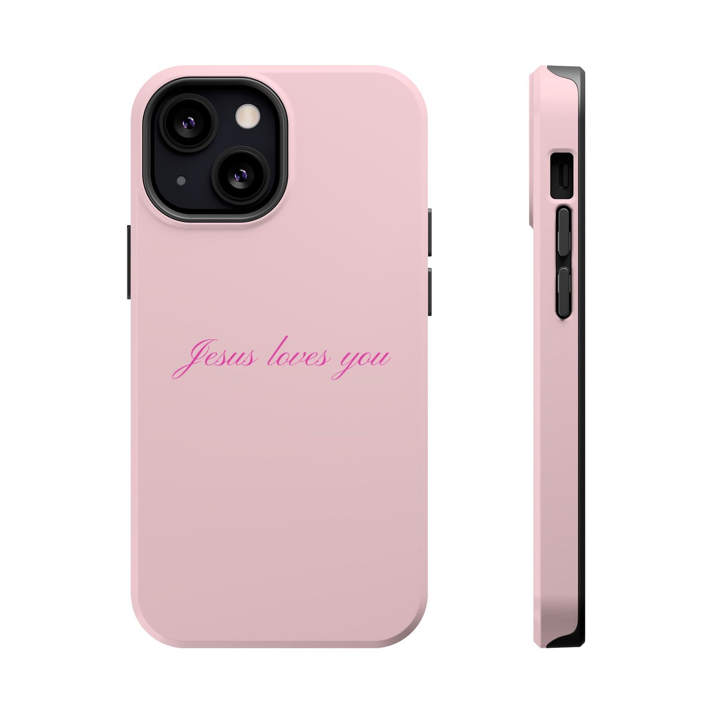 Jesus loves you Baby Pink Phone Case MagSafe
