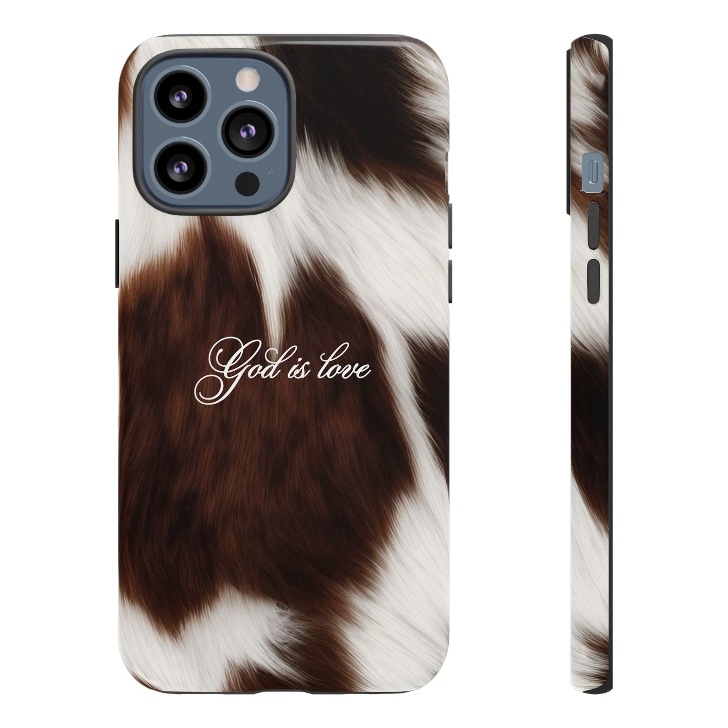 God is love Cow phone case