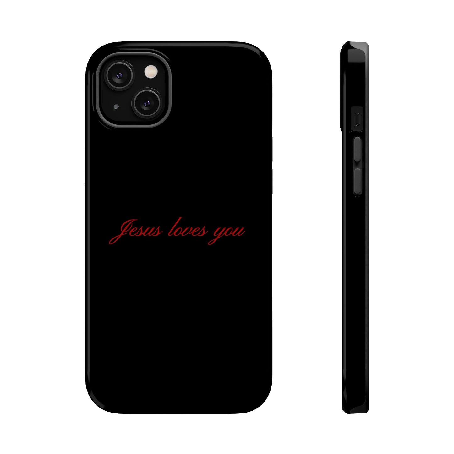 Jesus loves you Black MagSafe Phone Case
