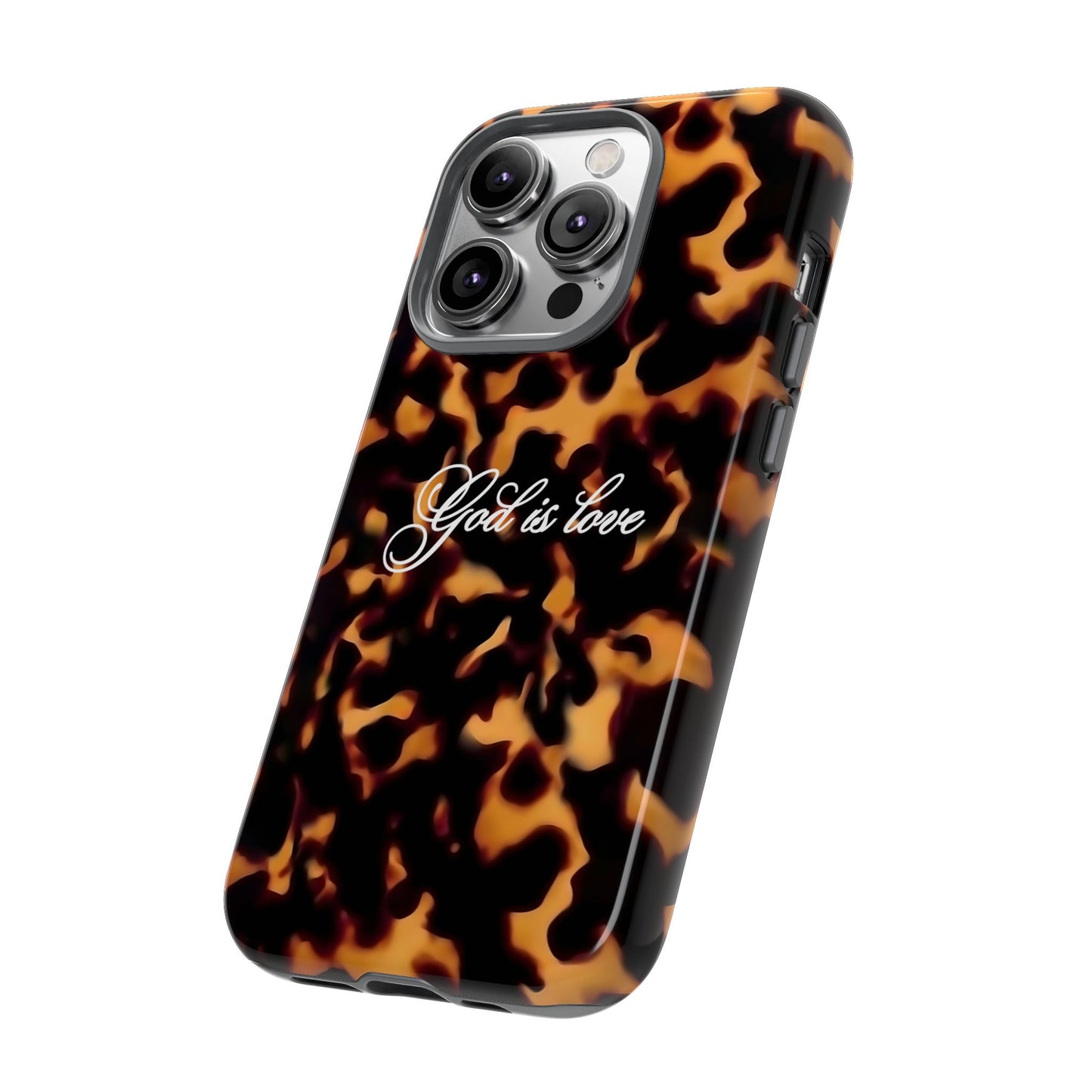 God is love Tortoise shell phone case