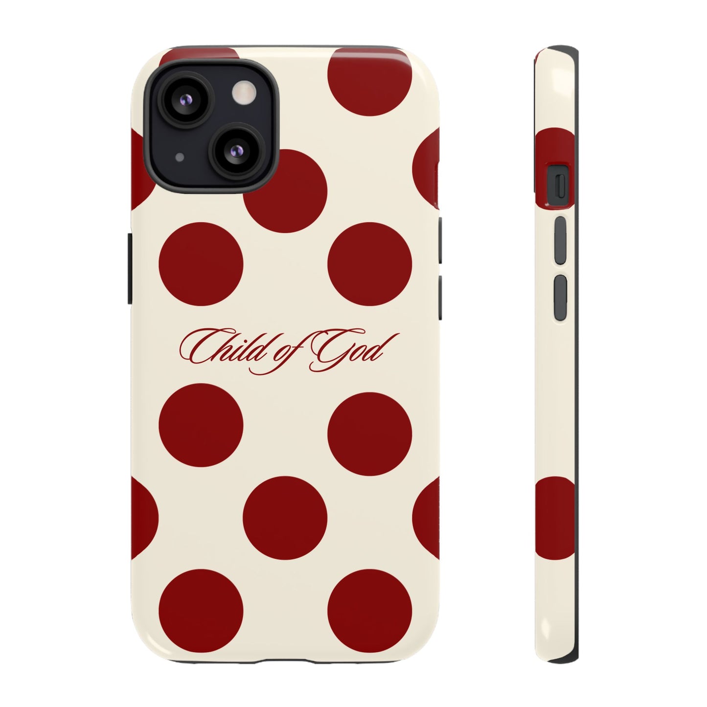 Child of God Red and Créame Phone Case