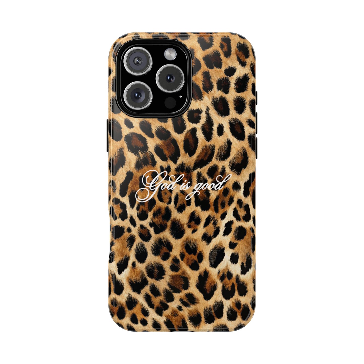 God is good Leopard Phone Case