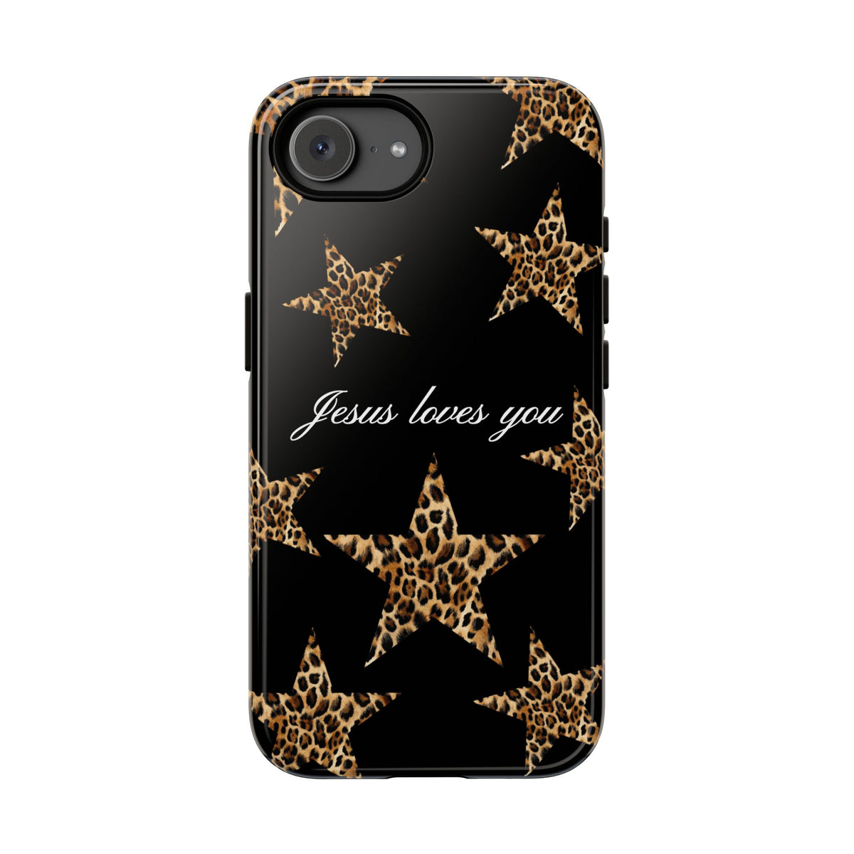 Jesus loves you Leopard Star phone case