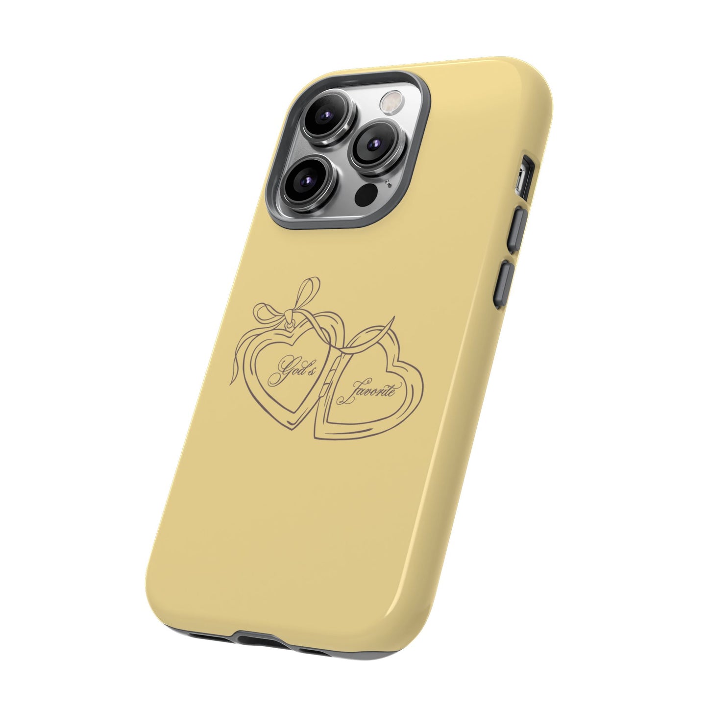 God’s favorite Butter Yellow Locket Phone Case