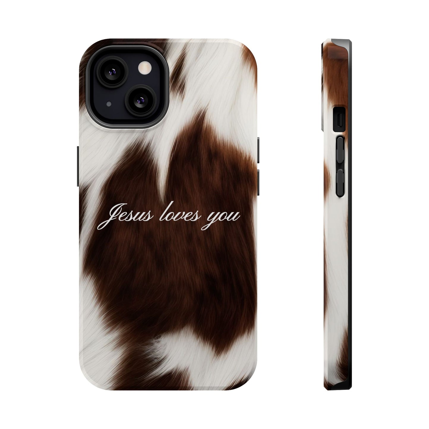 Jesus loves you Cow MagSafe Phone Case