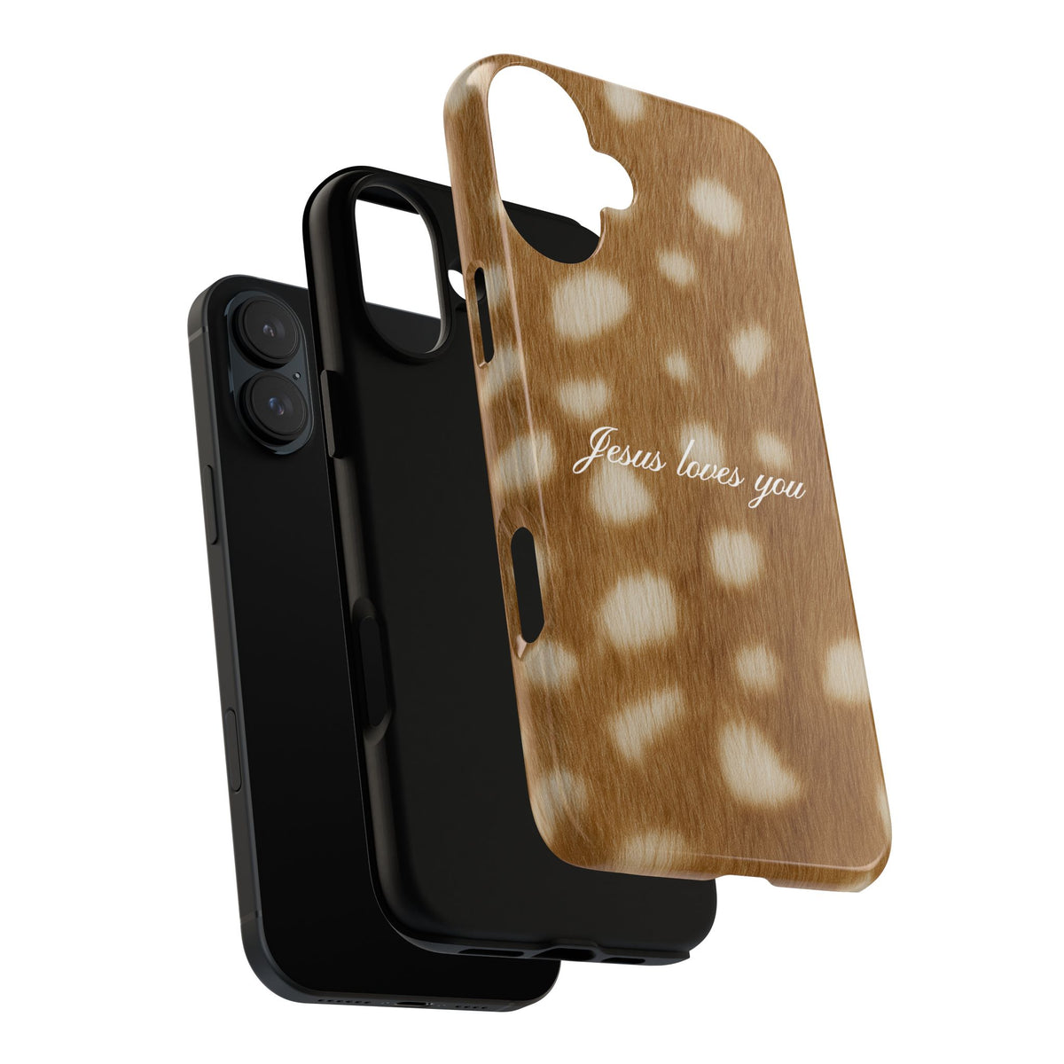 Jesus loves you Fawn Phone Case