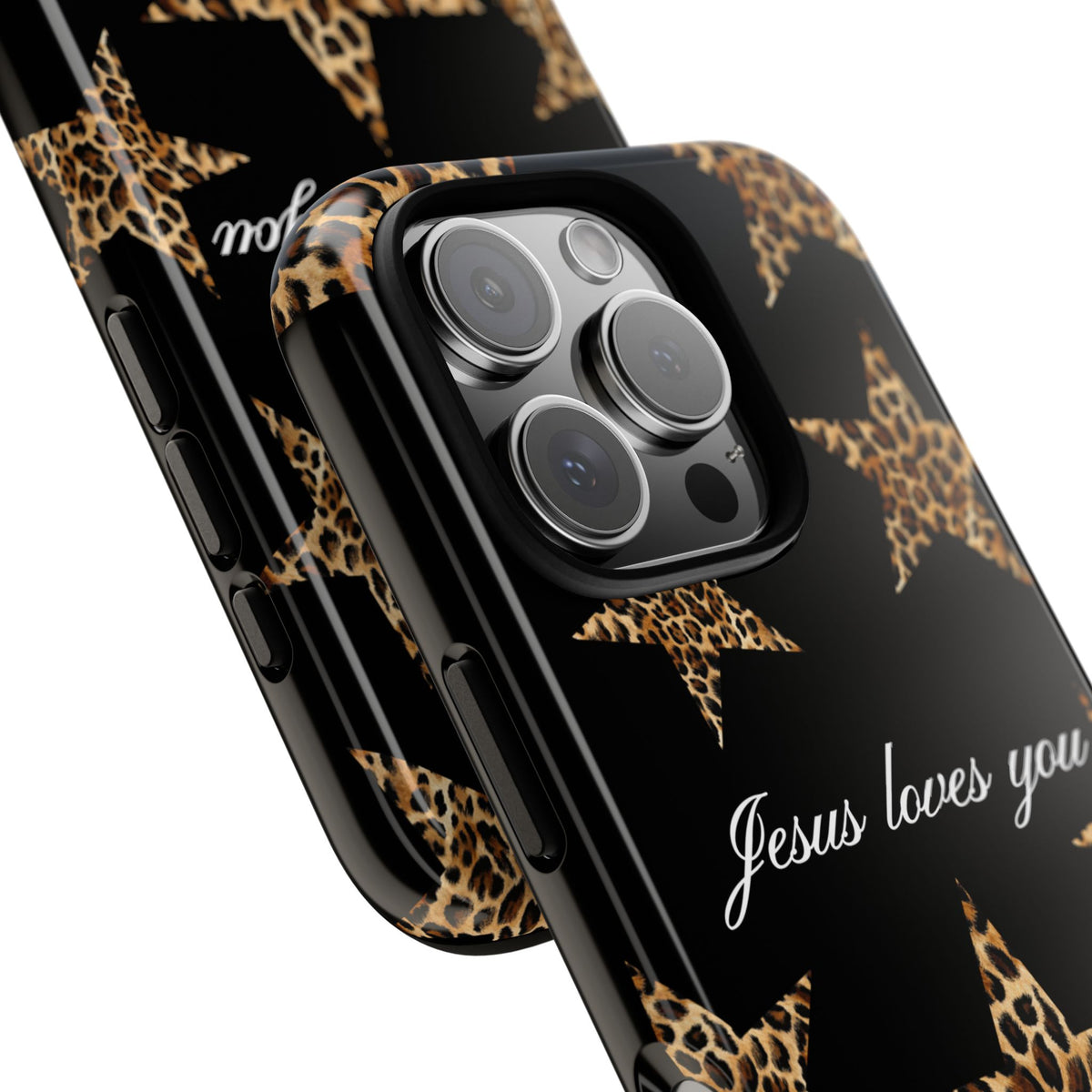 Jesus loves you Leopard Star phone case