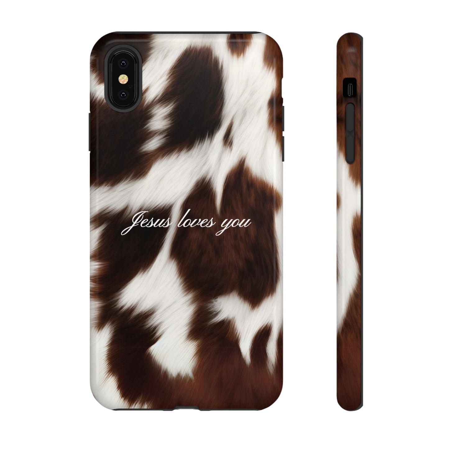 Jesus loves you Cow Phone Case