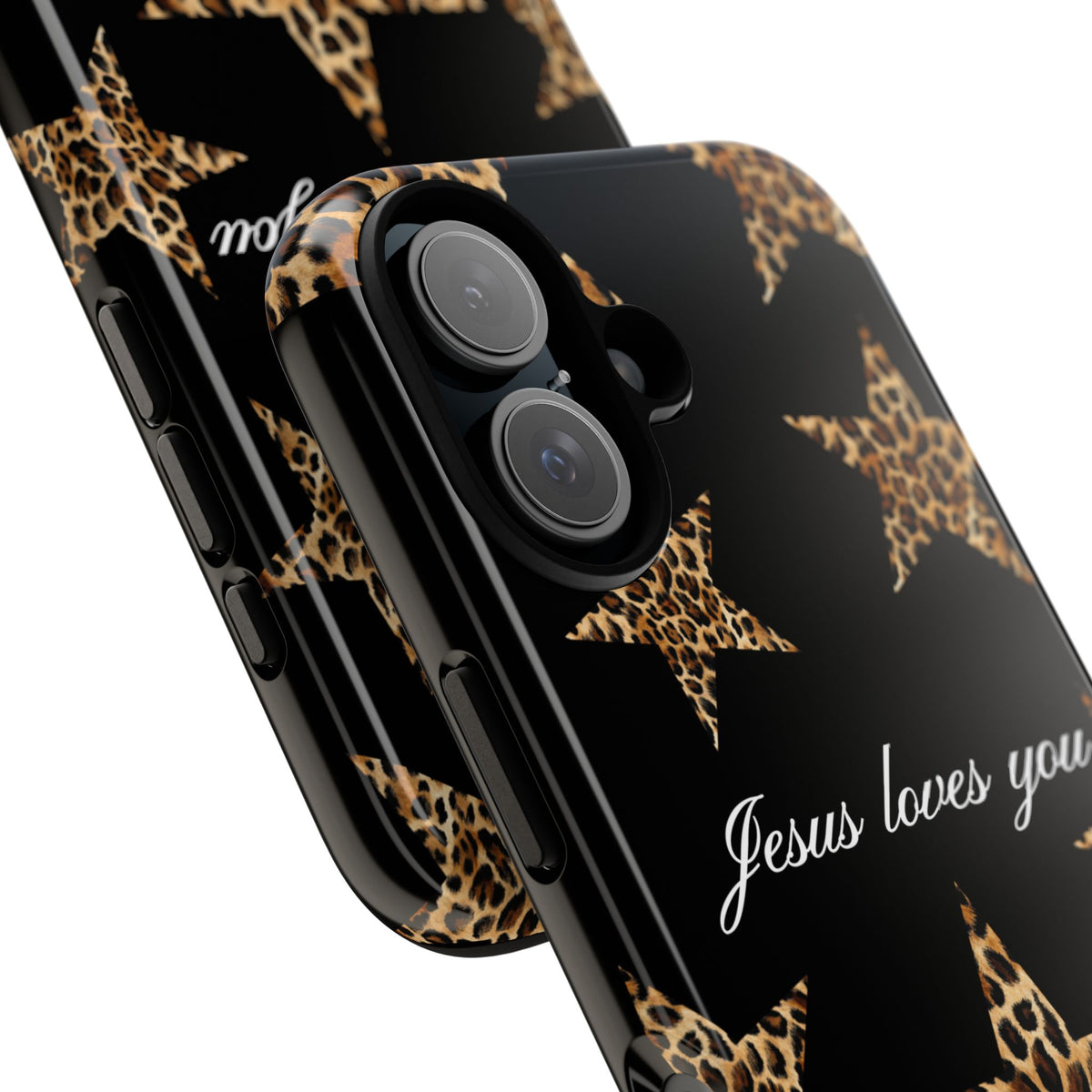 Jesus loves you Leopard Star phone case