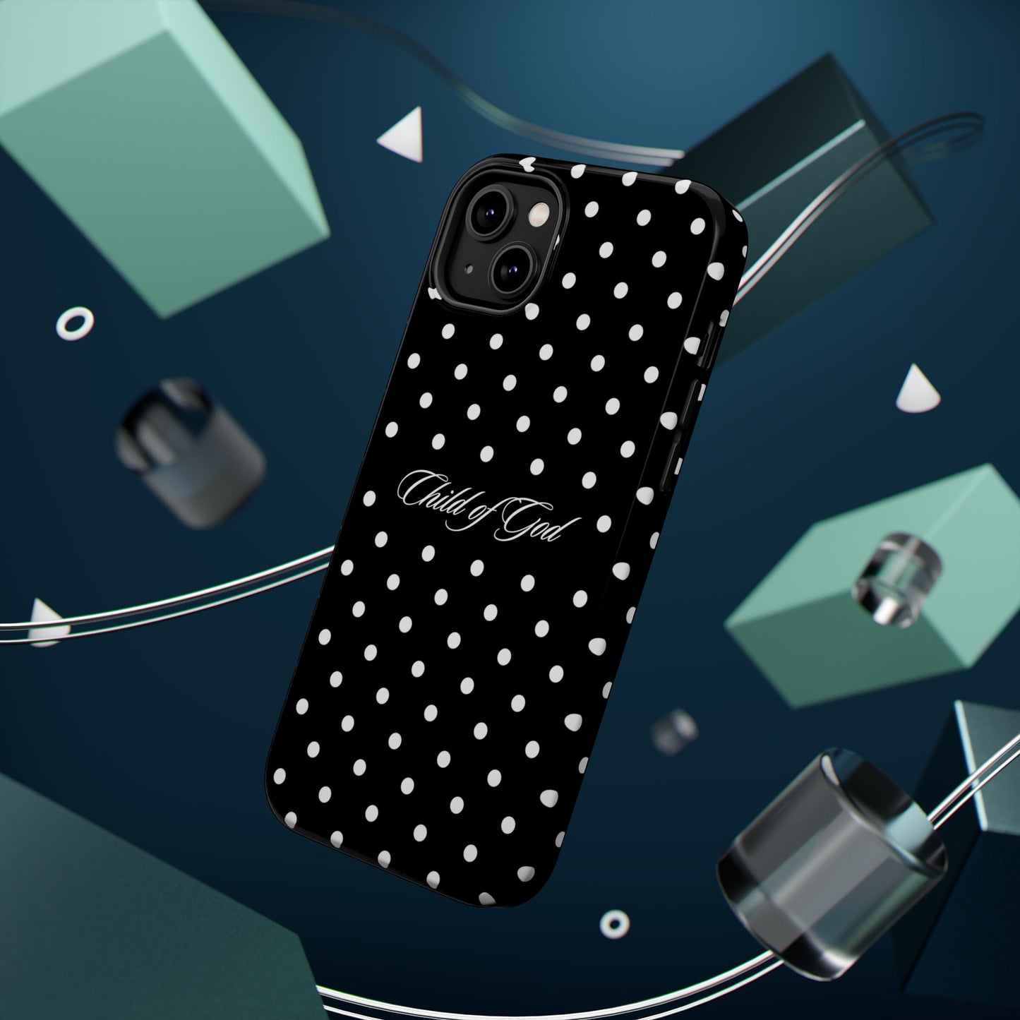 Child of God Black Polka Dot MagSafe Phone Case