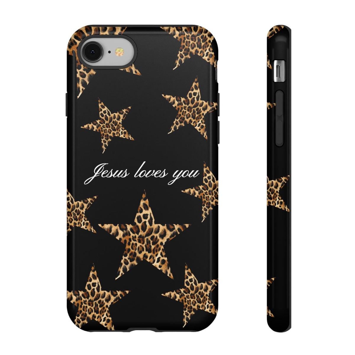 Jesus loves you Leopard Star phone case