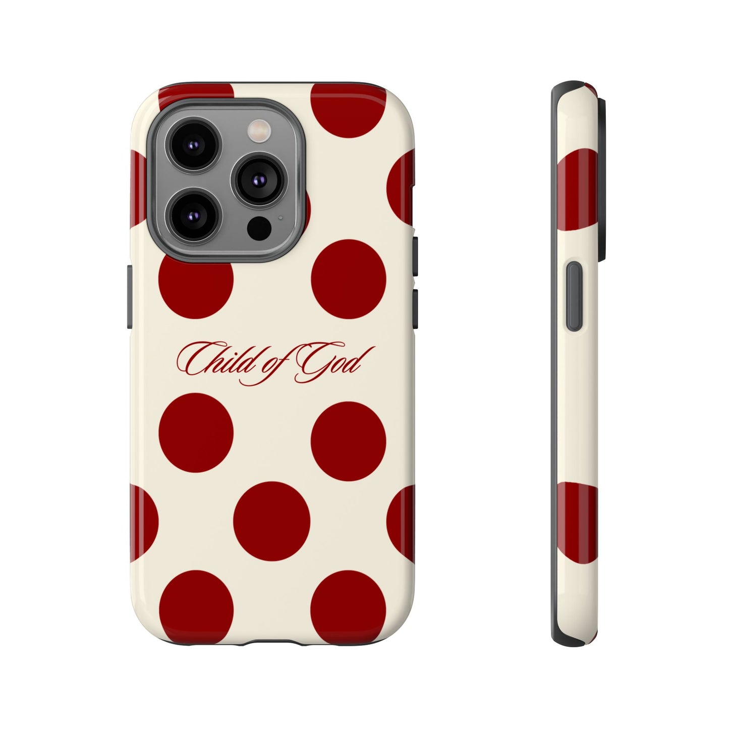 Child of God Red and Créame Phone Case