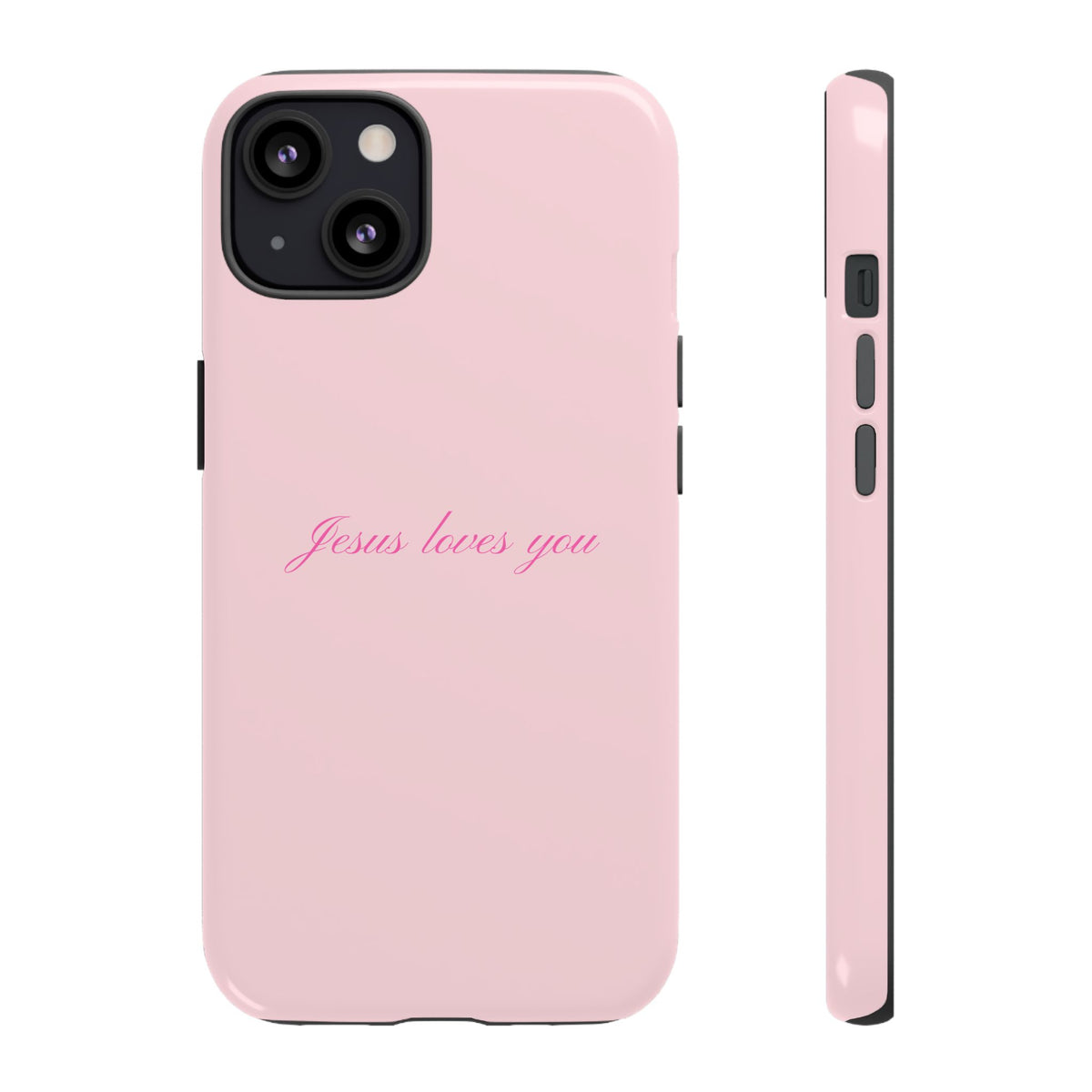 Jesus loves you Baby Pink Phone Case