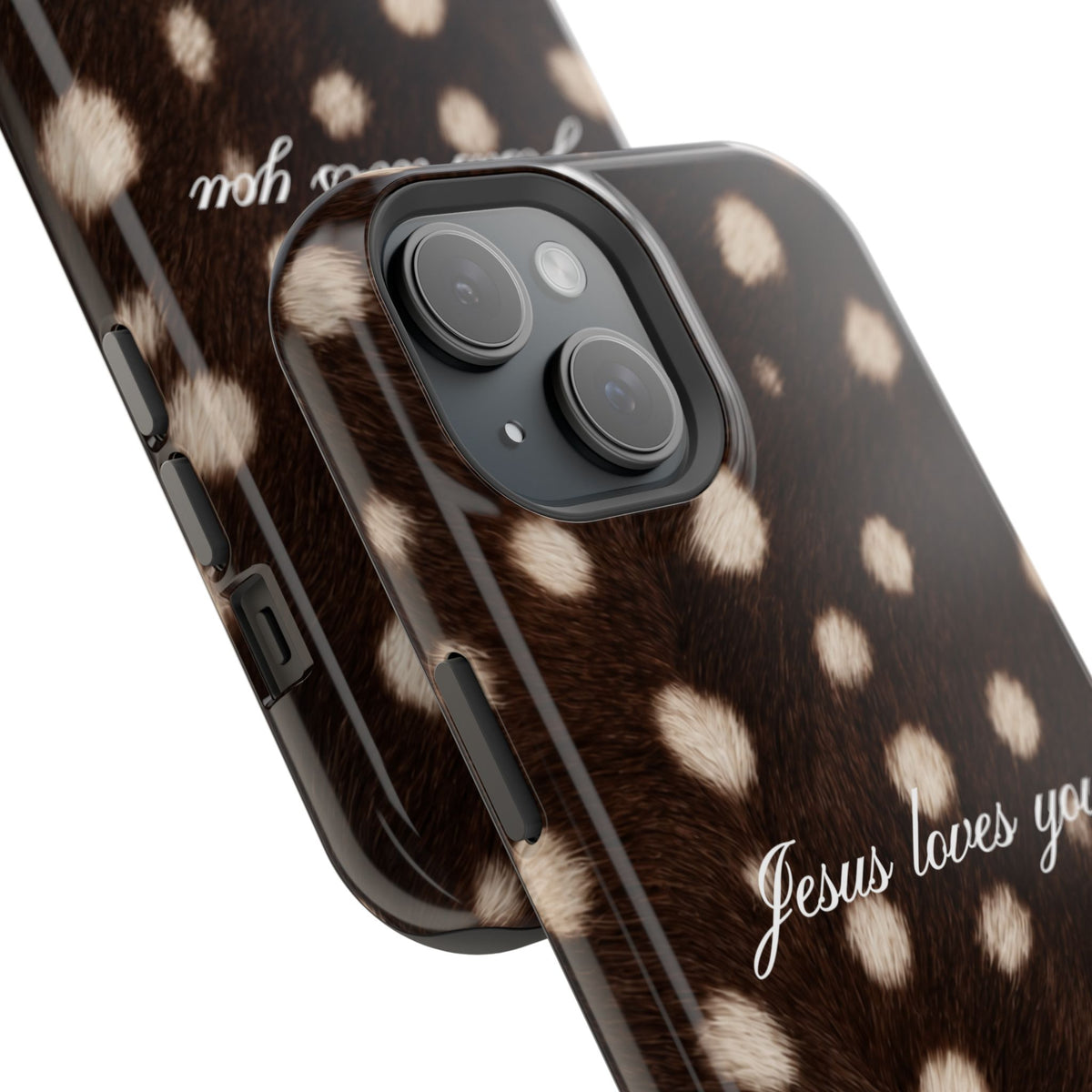 Jesus loves you Dark Fawn MagSafe Phone Case