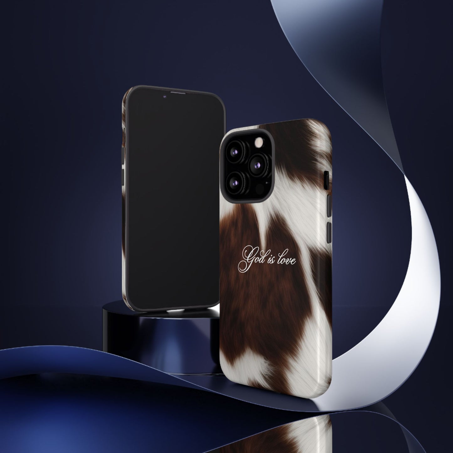 God is love Cow phone case