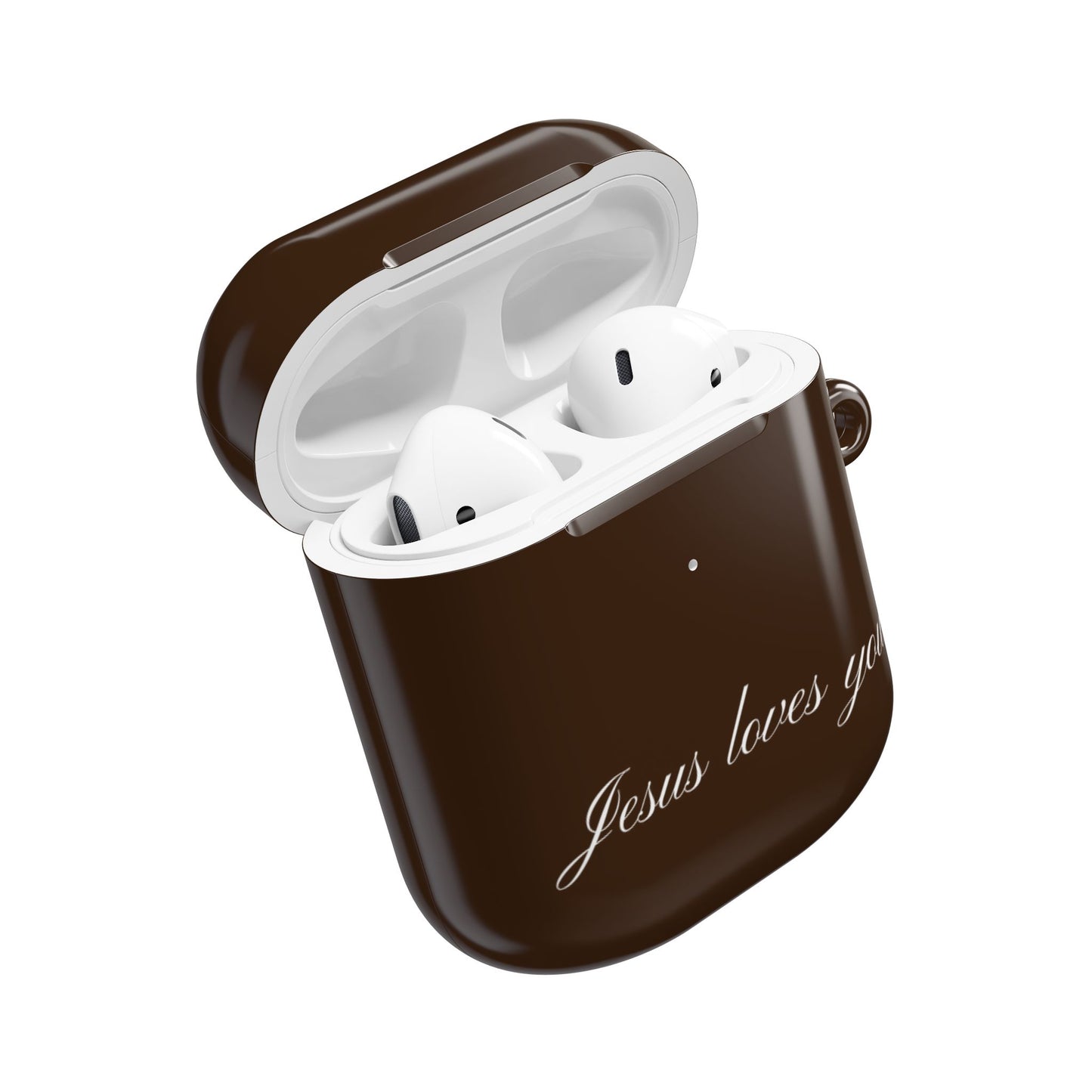 Jesus loves you Espresso AirPods Case