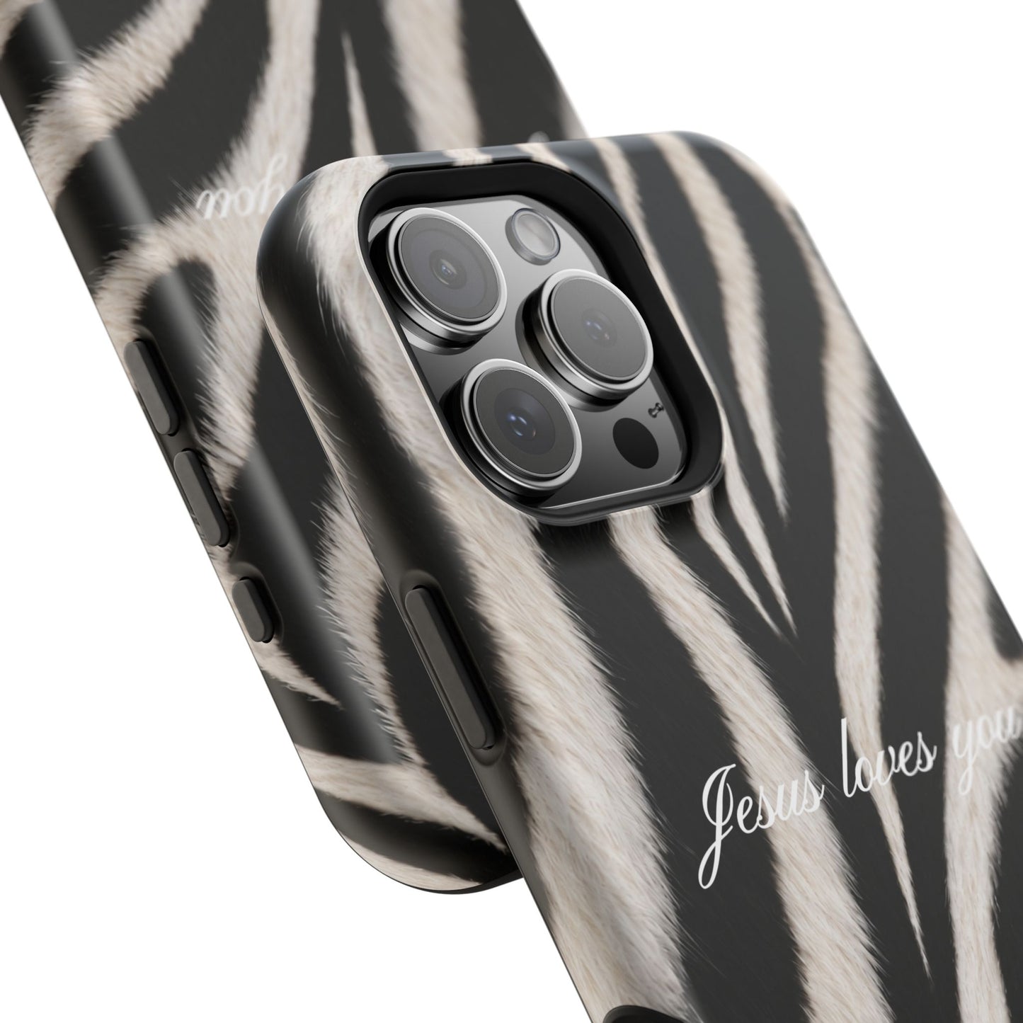 Jesus loves you Zebra MagSafe Phone Case
