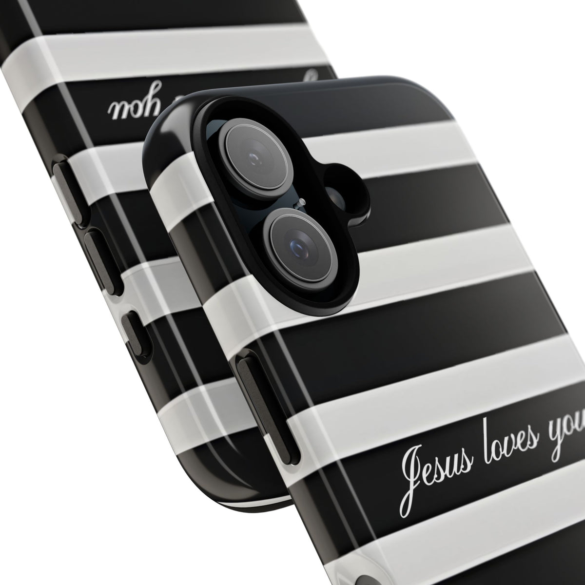 Jesus loves you Stripe Phone Case